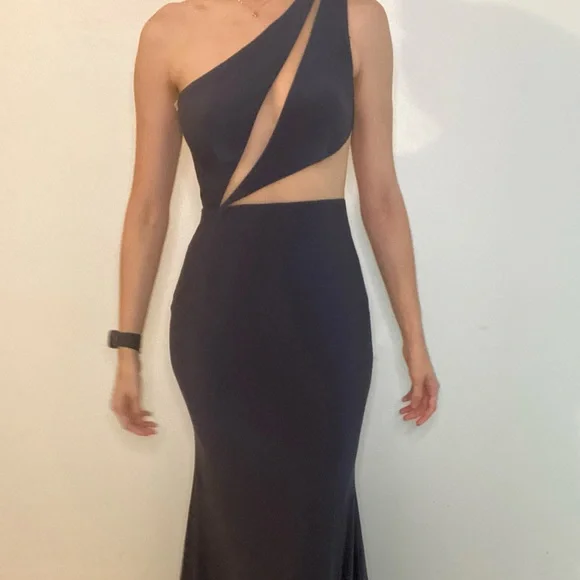 bright orange formal dress A Line V Neck Backless Orange Chiffon Long Prom Dress, V Neck Backless –  abcprom main image 0